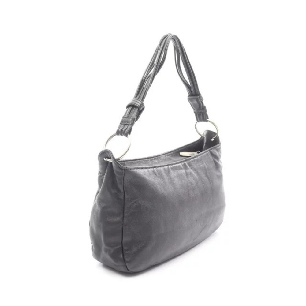 Loewe Black Anagram Bag Shoulder Leather Black
